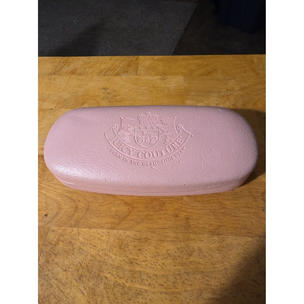 Juicy Couture Sunglasses Eyeglasses Glasses Pink Hard Case Authentic See Pics